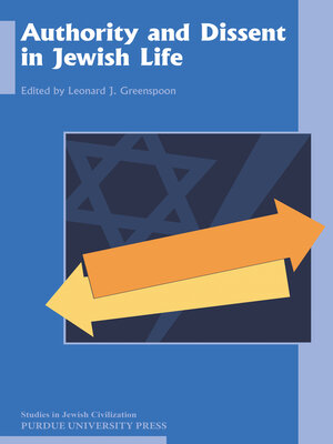 cover image of Authority and Dissent in Jewish Life